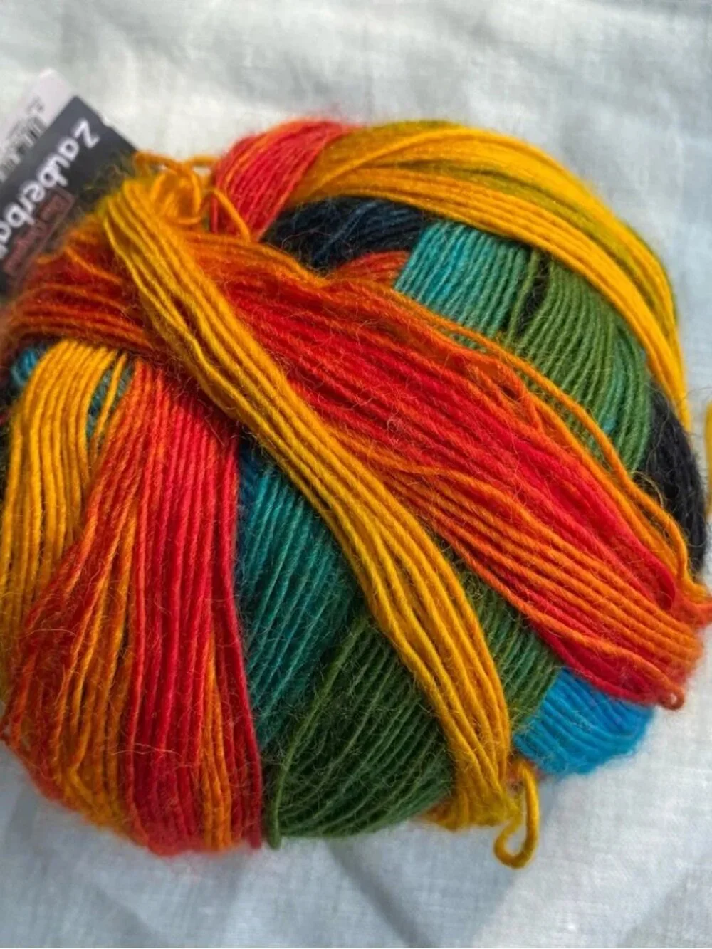 Schoppel Zauberball 100g yarn ball color 1564 Frische fische Fresh Fish stripes